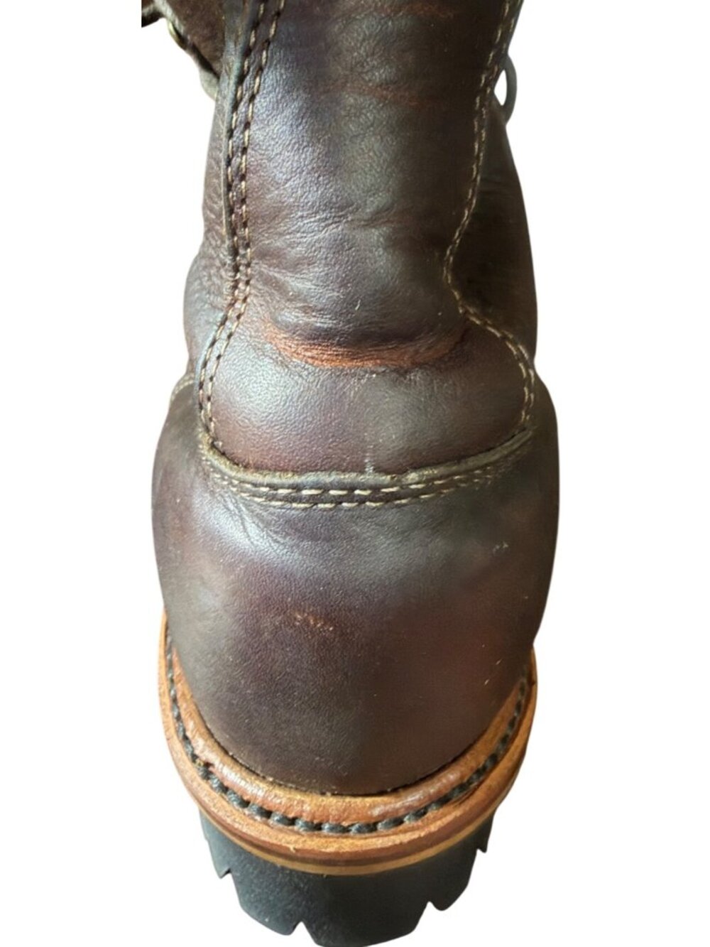Chippewa 10" Briar Pitstop Logger Work Leather Boots 29437 Men's Size 7.5D-READ - Picture 12 of 16